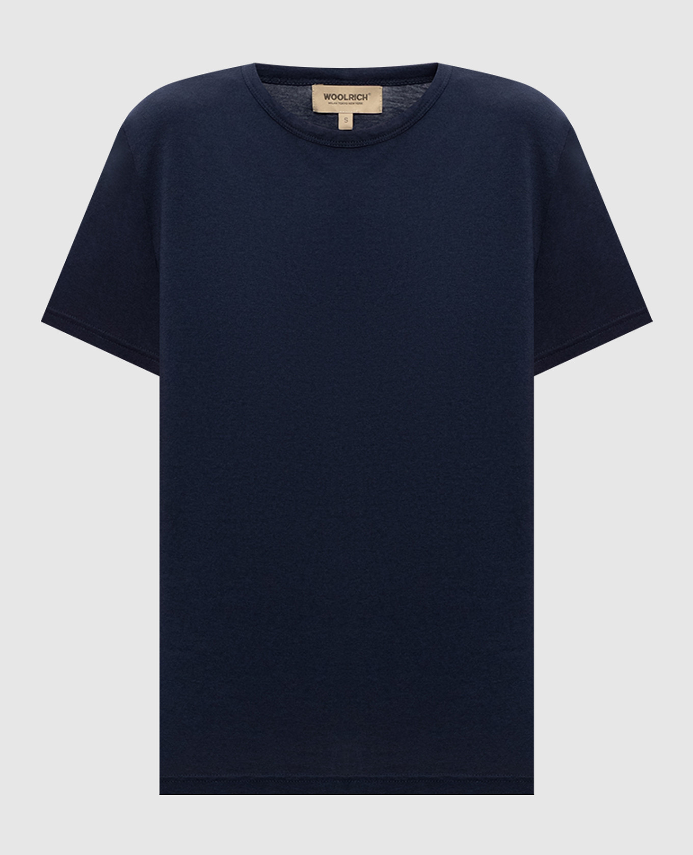 

Blue t-shirt with logo print Woolrich