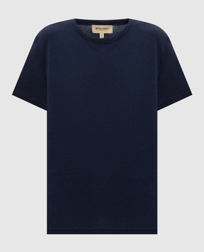 Woolrich Blue t-shirt with logo print CFWWTE2014FRUT5293