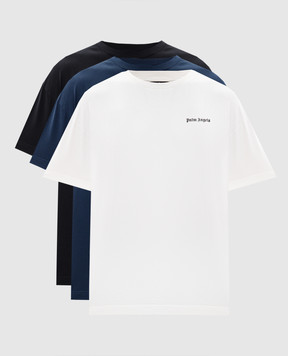 Palm Angels Set of T-shirts with logo print PM2B003S26JER001