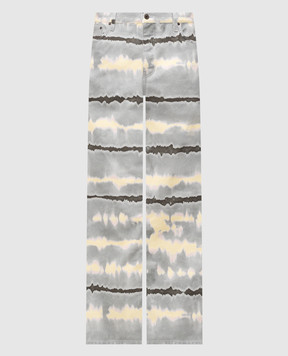 Off-White Grey Tie Dye Jeans 44MYA18JZ26D004