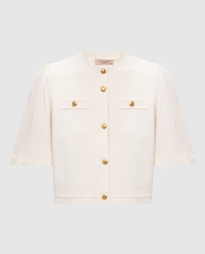 Twinset Ivory cropped cardigan 262TP3080