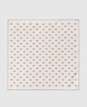 Brunello Cucinelli Double-sided silk pachet scarf MX8730091