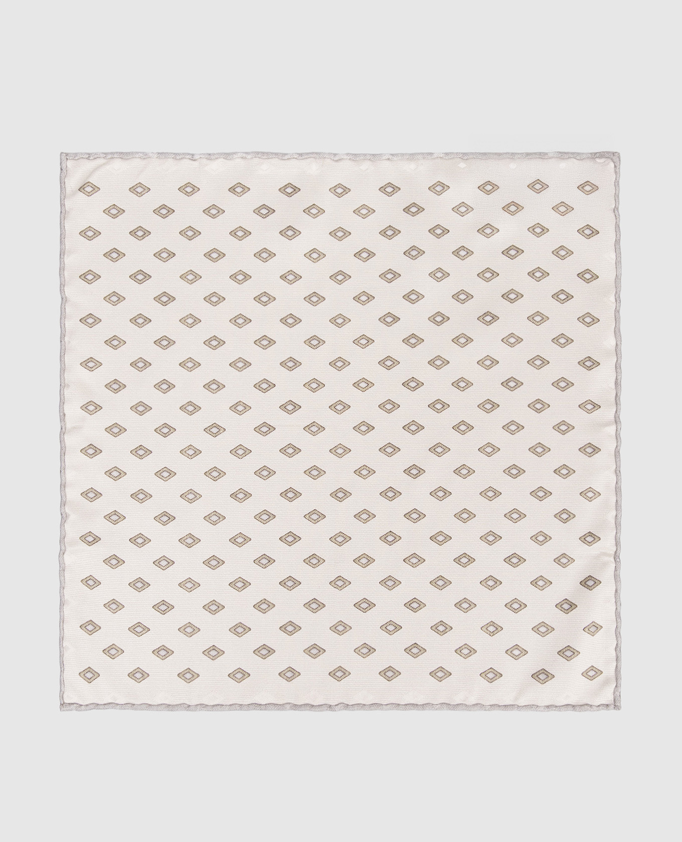 

Double-sided silk pachet scarf Brunello Cucinelli, Grey