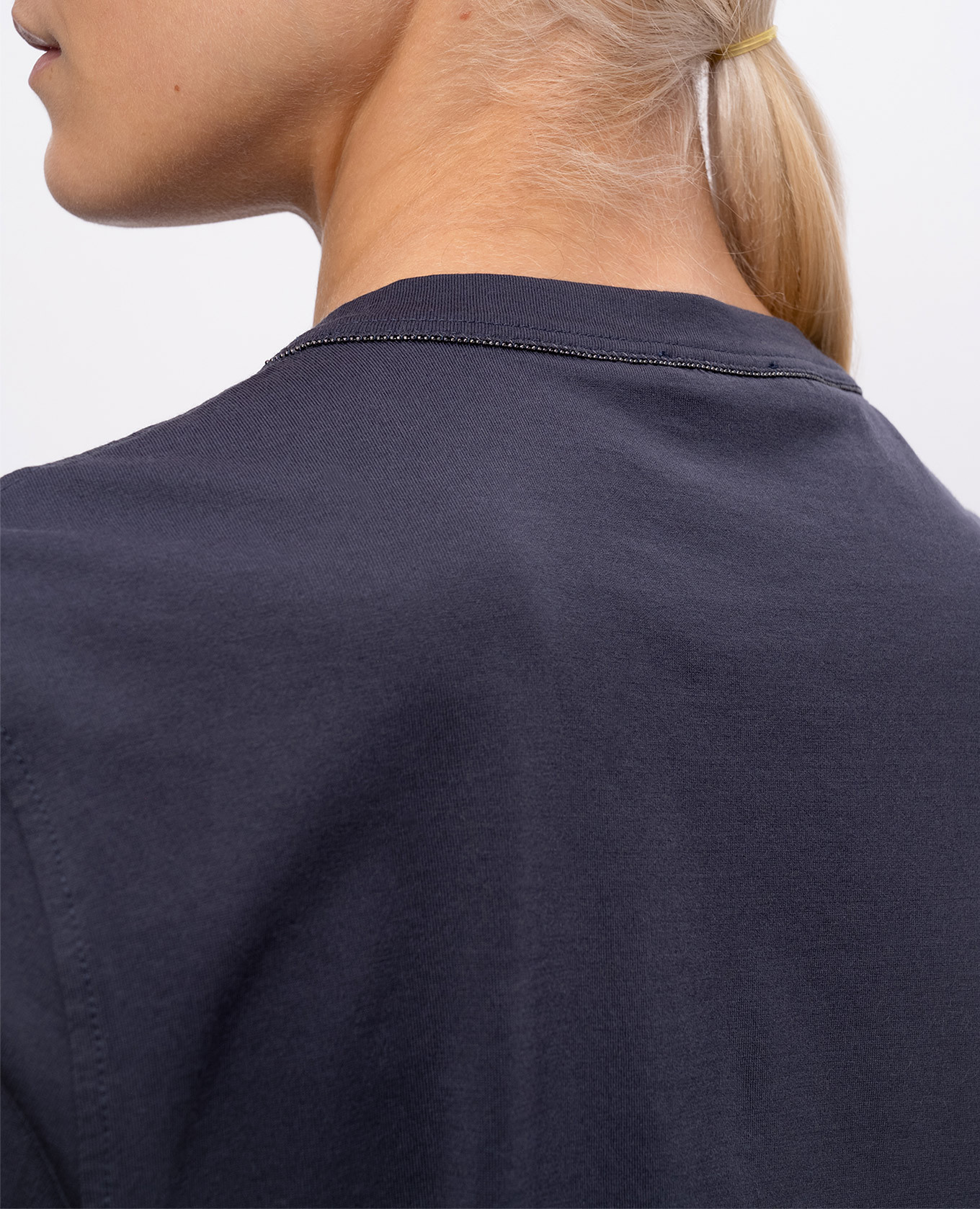 Blue T-shirt with chain Brunello Cucinelli 5