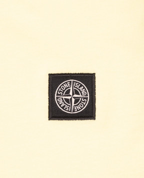 Stone Island Children's yellow T-shirt with logo patch L2S162100003S004724