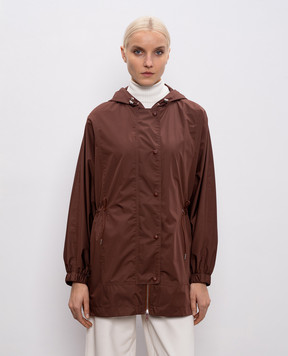 Yves Salomon Army Brown parka 26EFV03373L04W