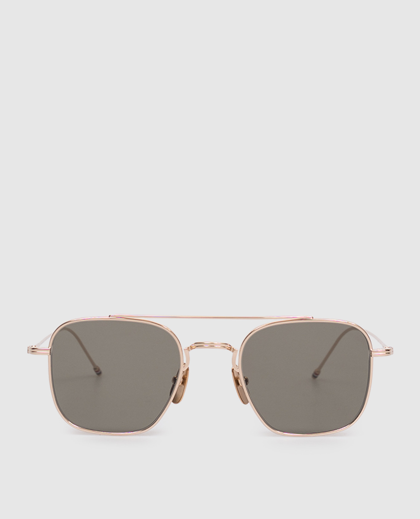 

Gold titanium sunglasses Thom Browne, Golden