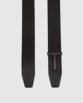 Tom Ford Black leather belt T ICON TB178LCL236L