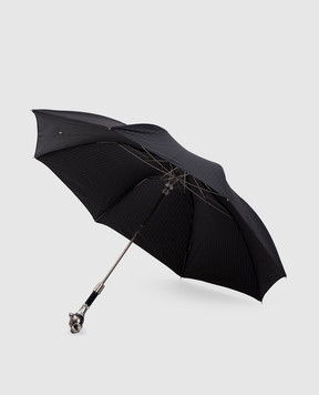 Pasotti Black Panther folding umbrella with Swarovski crystals OMITUO64SRASO62771