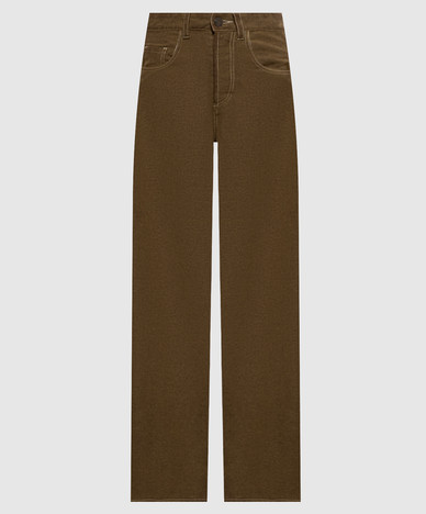 Pantalon kaki en laine
