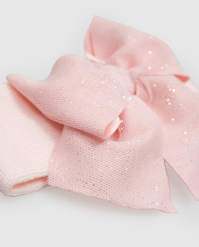 Story Loris Baby pink headband and booties set 21410
