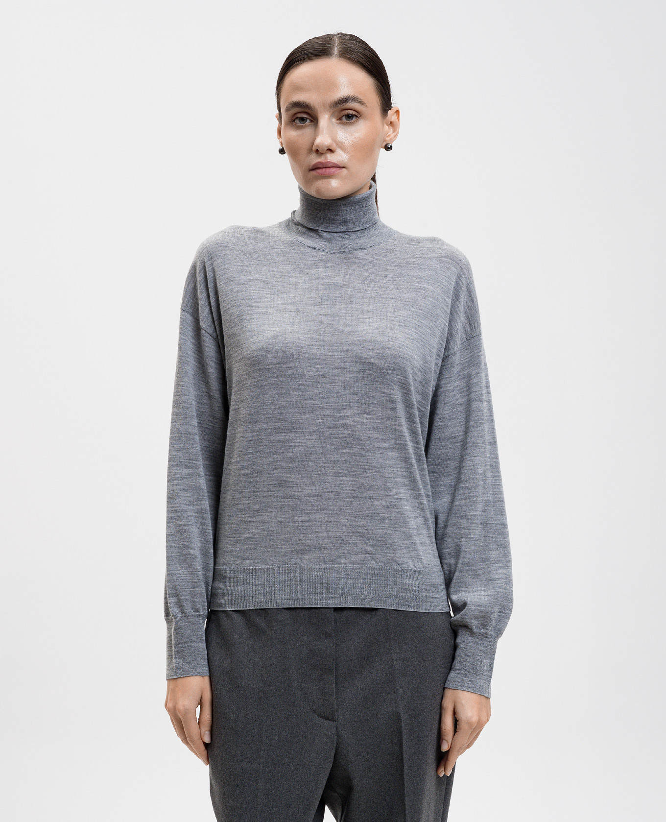 

Gray wool golf Peserico, Grey