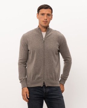 Doriani Cashmere Brown cashmere cardigan 1203010