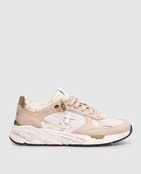 Premiata Beige combination sneakers Mased MASED8116