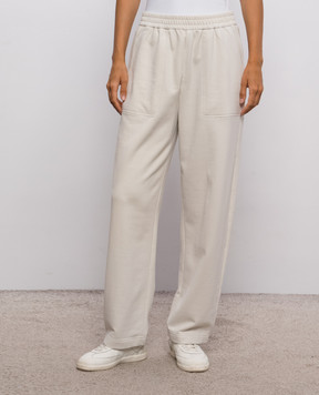 Brunello Cucinelli Ivory sweatpants MN05NB2X99
