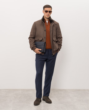 Stefano Ricci Blue wool pants M1T8000016WK002V