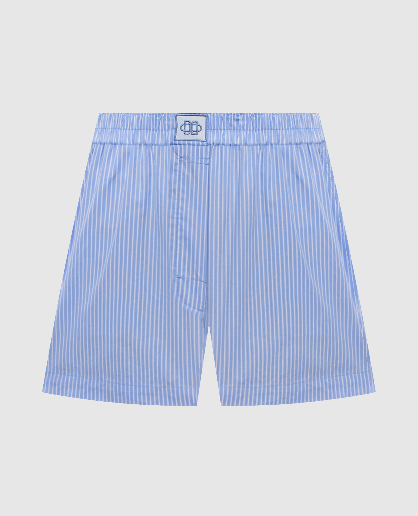 Sarah blue striped shorts