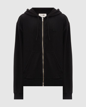 Maison Margiela MM6 Black sports jacket with logo patch SH2HG0009M25013