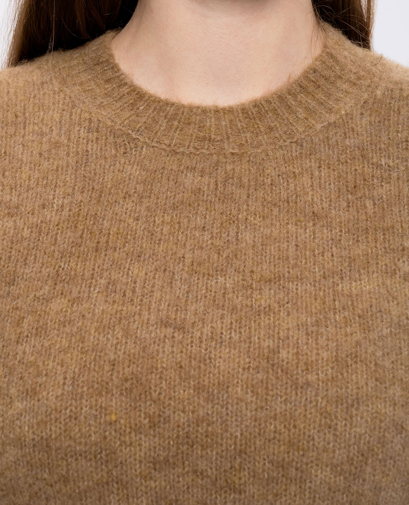 Brown wool sweater Ami Paris 5