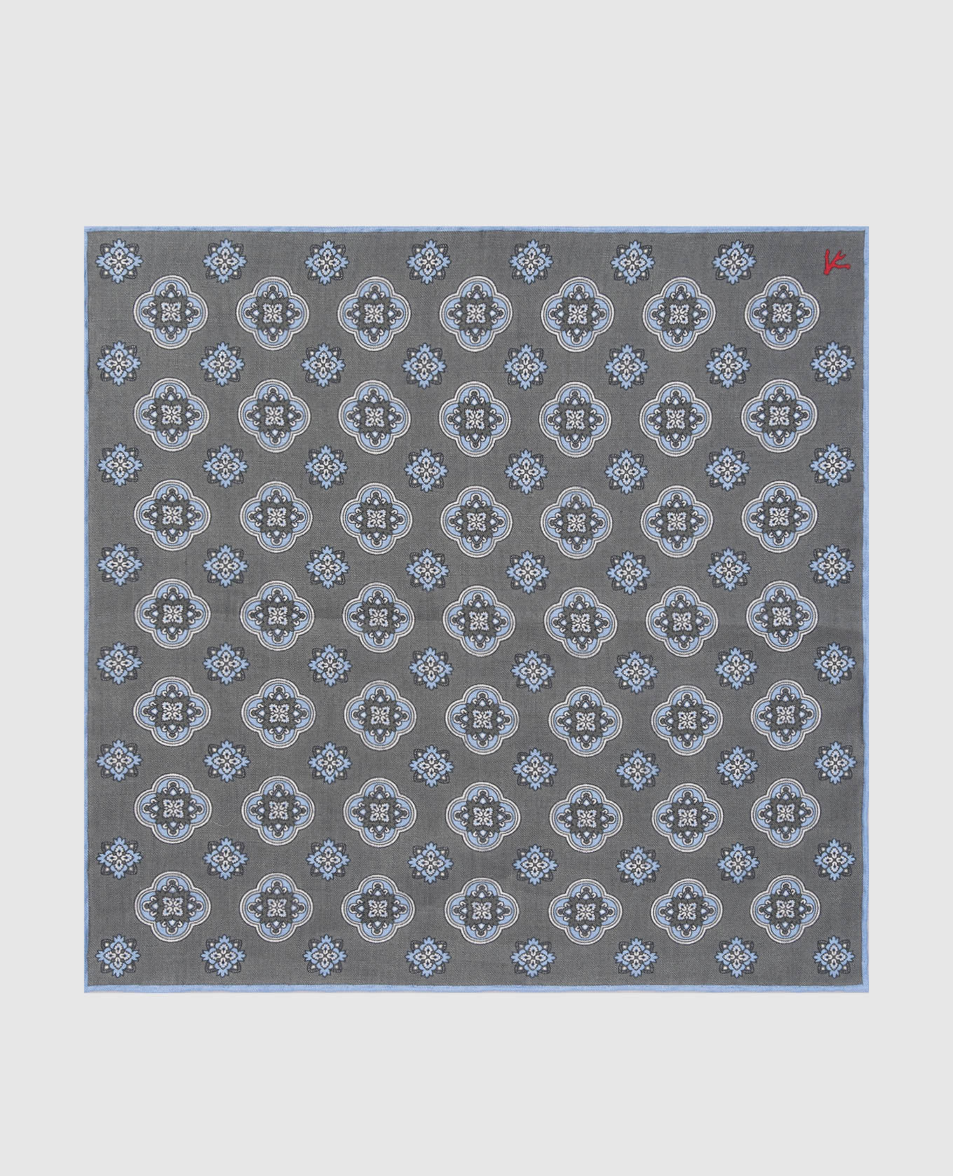 

Gray linen scarf ISAIA, Grey