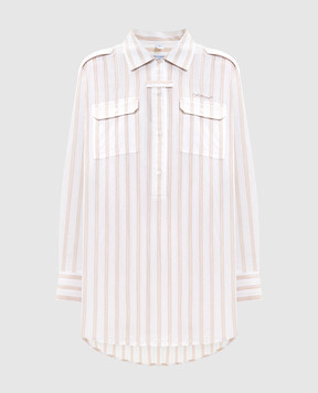 Off-White Roxy white striped shirt dress 2DG00FS26FAB001