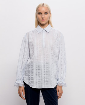Twinset Blue striped blouse 262TP2621