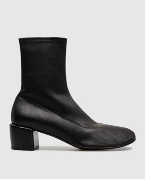 Officine Creative Black leather ankle boots Flore FLORE014W