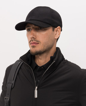 Stefano Ricci Black cashmere cap MCV63NV11FC0001T