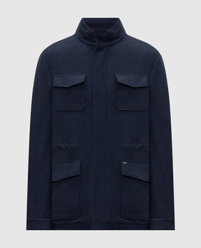 Stefano Ricci Blue cashmere jacket MDJ63003305428