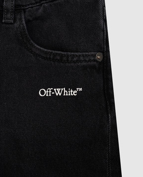 Off-White Children's black jeans Diagonal Marker 44BYA005F26D001