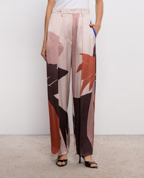 Victoria Beckham Cecilia printed pants 1226WTR002857R