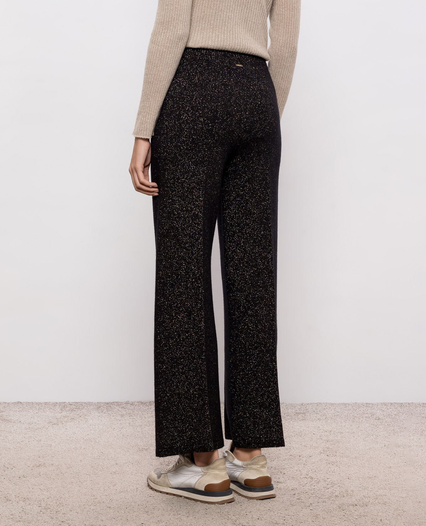 Black pants with lurex Twinset 4