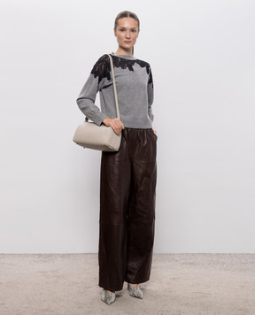 Simkhai Gray cashmere jumper with lace 5262191K