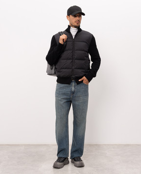 Moncler Black wool blend jacket L20919B00027M1131