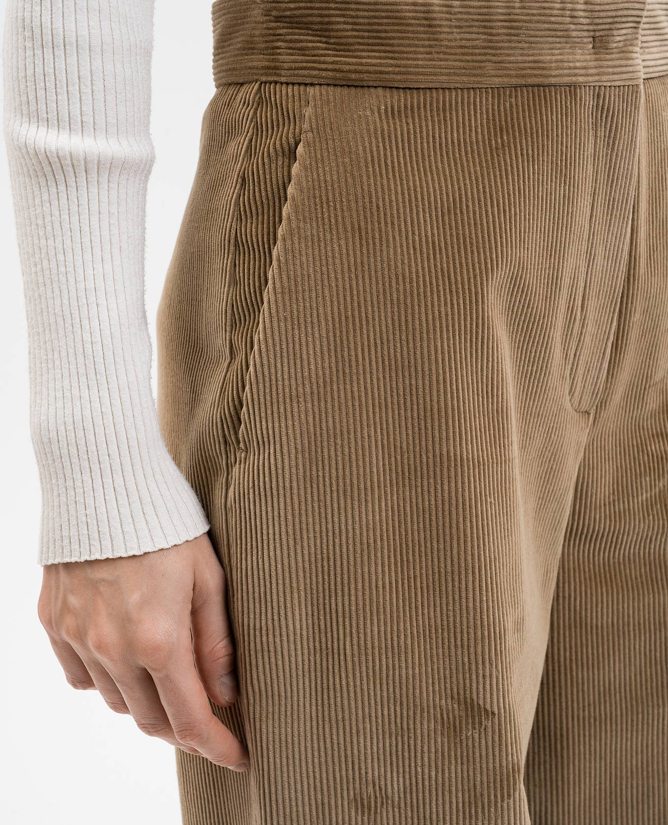 

Faretra corduroy pants in khaki Max Mara