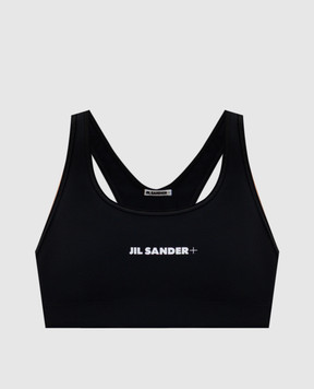 Jil Sander Blue top with logo print J40NC0002J20031