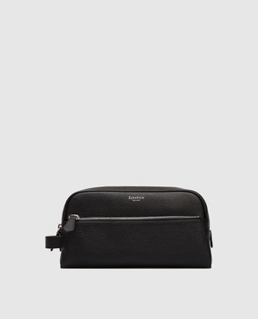 Serapian Black leather vanity case SRCCHMML622626Y001