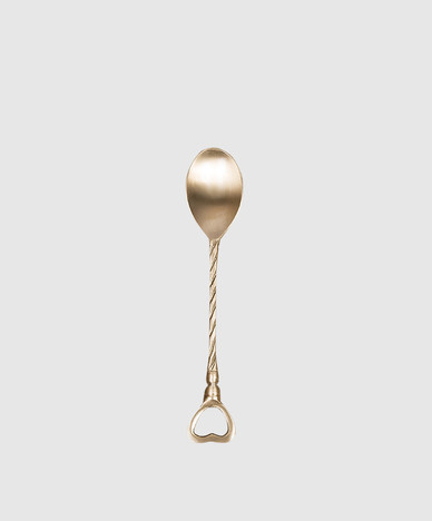 Set of golden coffee spoons Fantasia Cuore