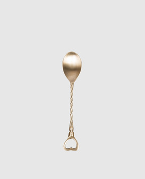 Bitossi Home Set of golden coffee spoons Fantasia Cuore LTS02033