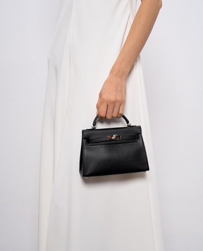 Babe Pay Pls Black leather satchel bag 6509