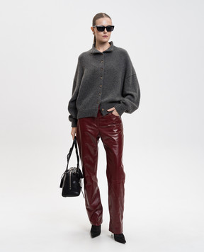 Khaite Callum red leather pants 3171960