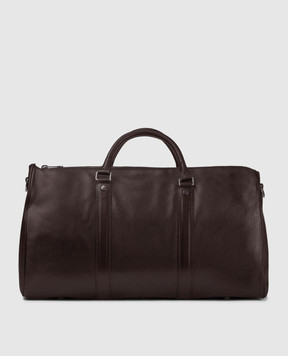 Doucal's Brown leather travel bag DB002303UT972