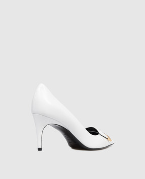 Sergio Rossi White leather shoes with monogram B14490MMVN13