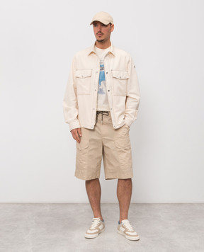 Moncler Beige cargo shorts L10912B00007599C3