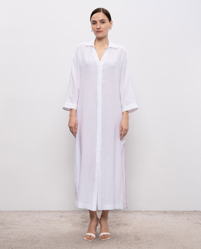 Peserico White linen shirt dress S0243102647