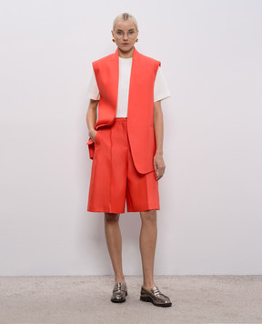 Agnona Pink wool and silk vest TV1101XD1024