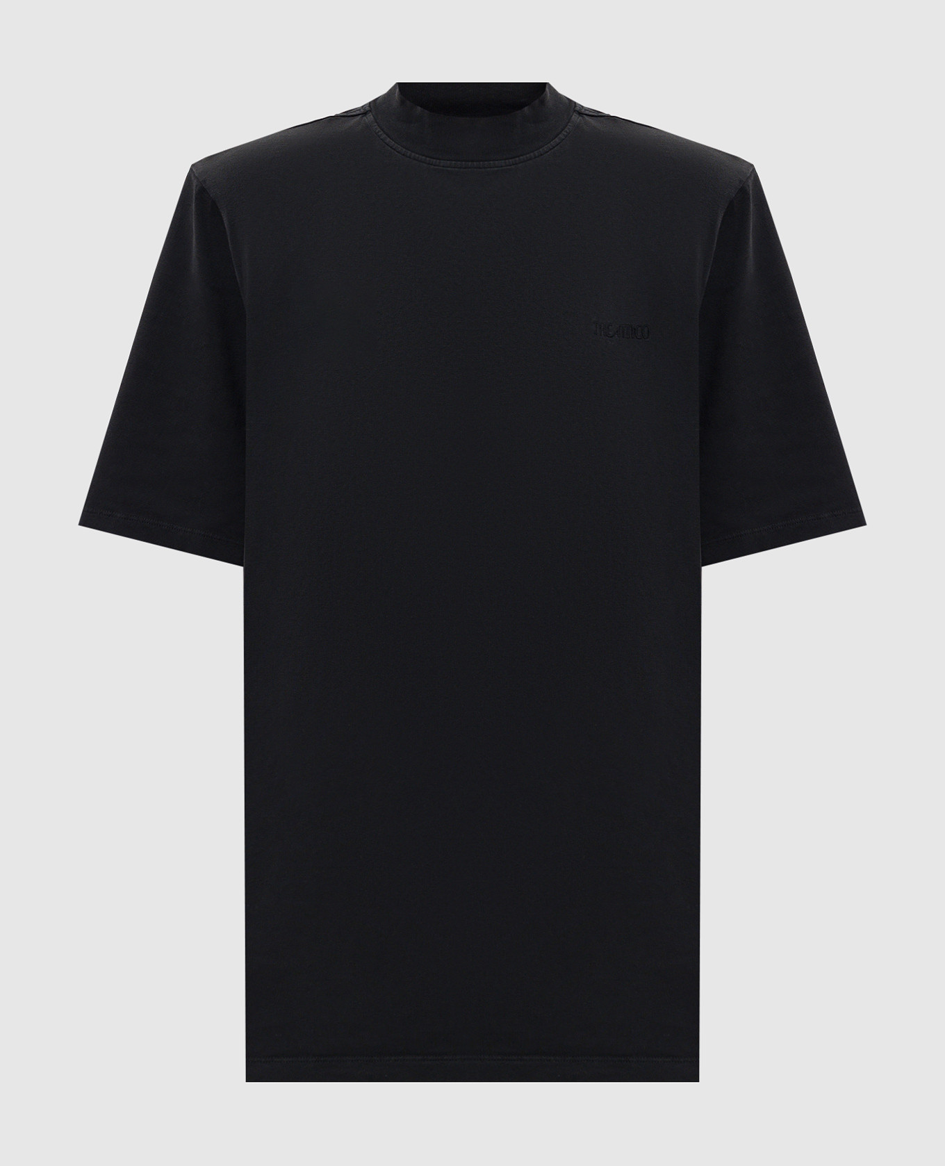 

Black T-shirt with embroidered logo The Attico