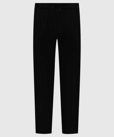 Black cashmere pants