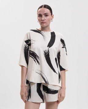 Loulou de Saison Halber ivory T-shirt HALBER