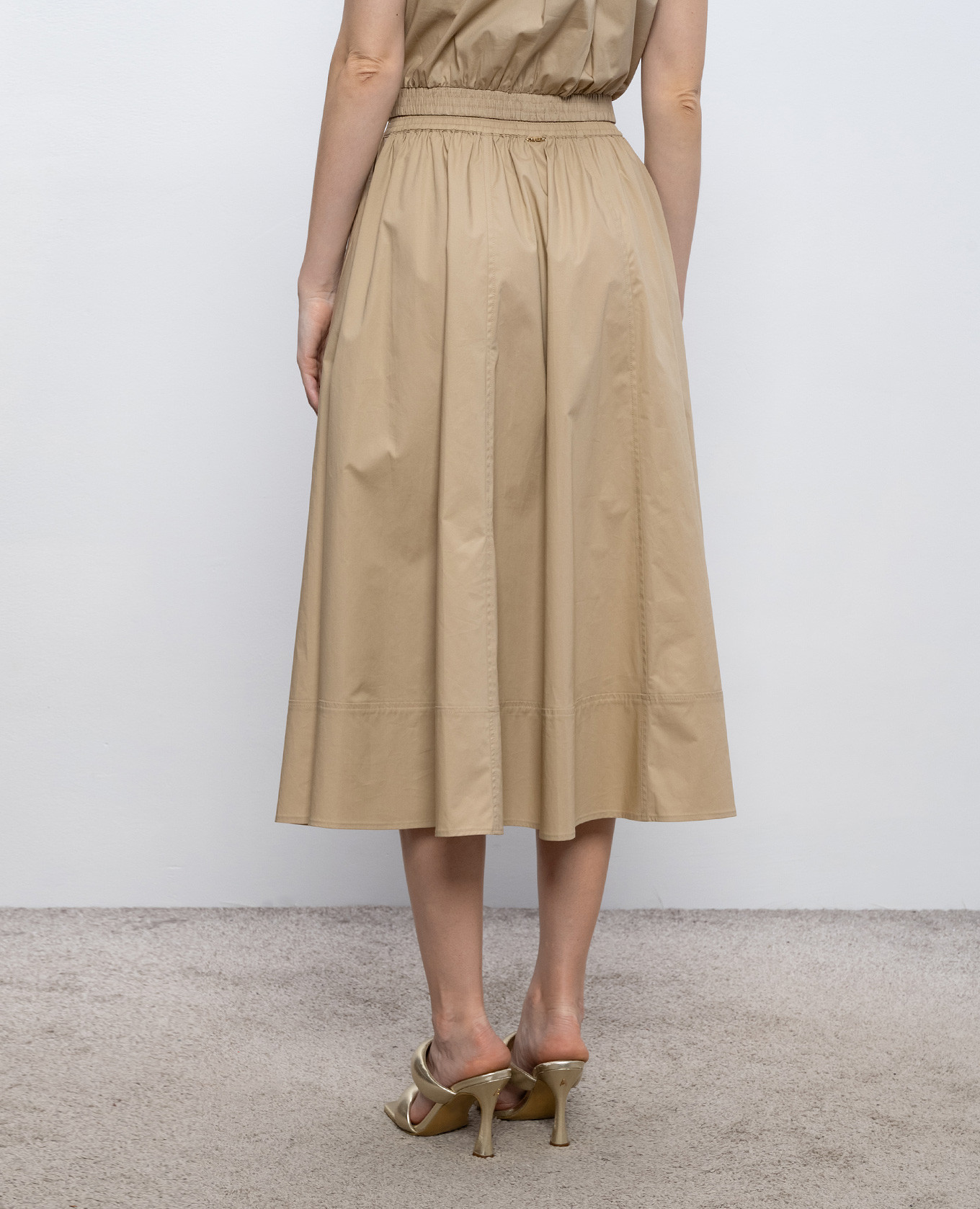 

Beige midi skirt Twinset
